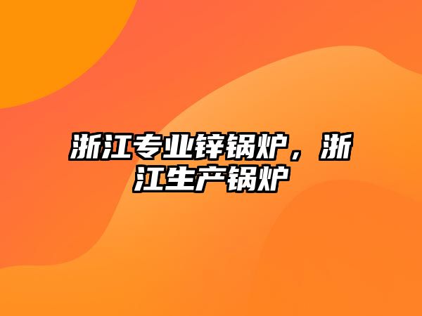 浙江專業鋅鍋爐，浙江生產鍋爐