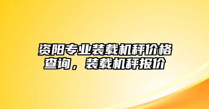 資陽專業(yè)裝載機秤價格查詢，裝載機秤報價