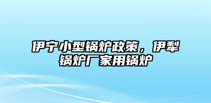 伊寧小型鍋爐政策，伊犁鍋爐廠(chǎng)家用鍋爐